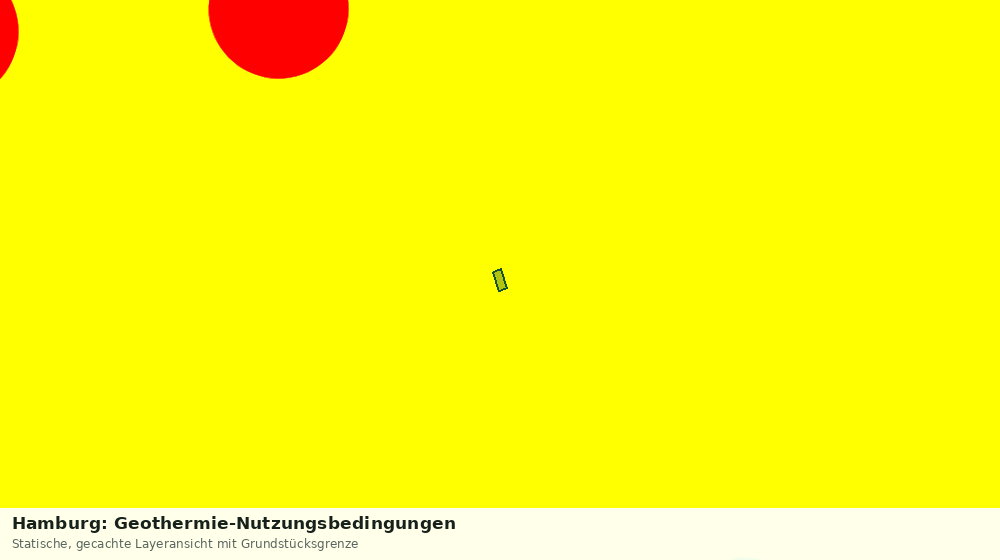 Statische Kartenansicht: Hamburg: Geothermie-Nutzungsbedingungen