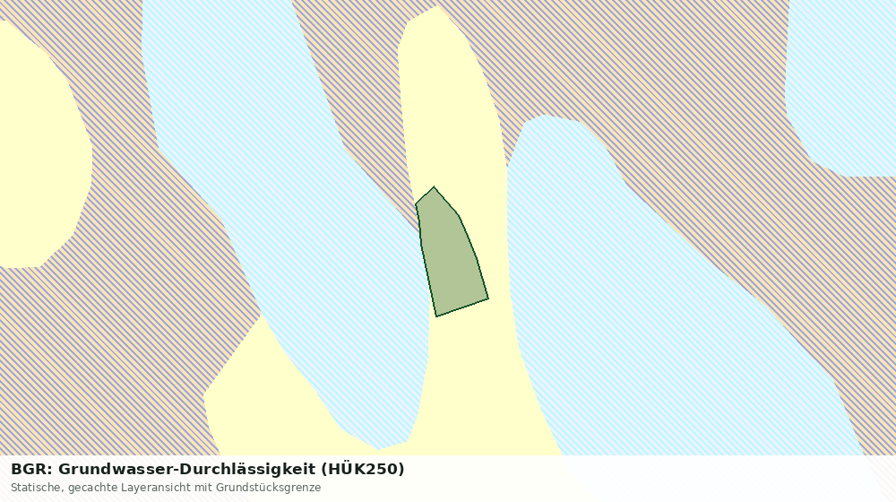 Statische Kartenansicht: BGR: Grundwasser-Durchlässigkeit (HÜK250)