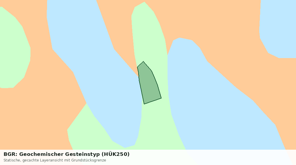 Statische Kartenansicht: BGR: Geochemischer Gesteinstyp (HÜK250)