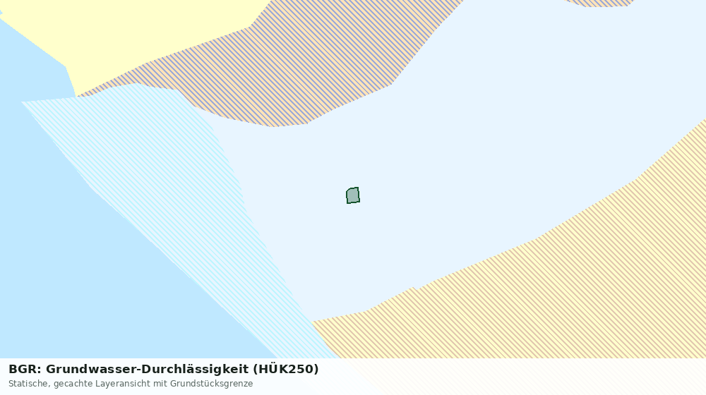 Statische Kartenansicht: BGR: Grundwasser-Durchlässigkeit (HÜK250)