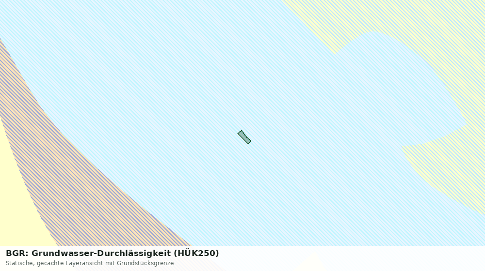 Statische Kartenansicht: BGR: Grundwasser-Durchlässigkeit (HÜK250)