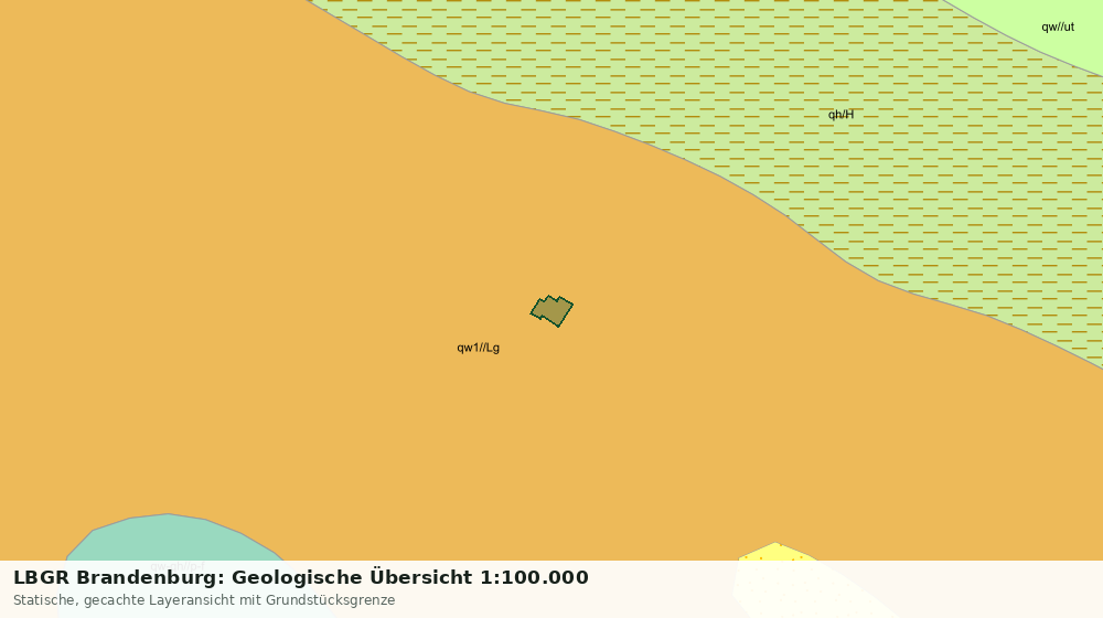 Statische Kartenansicht: LBGR Brandenburg: Geologische Übersicht 1:100.000