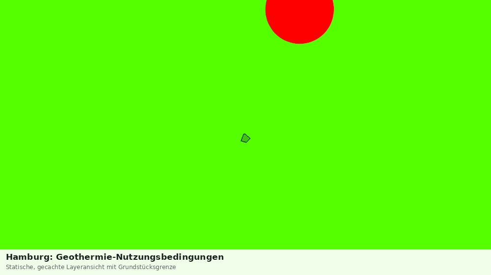 Statische Kartenansicht: Hamburg: Geothermie-Nutzungsbedingungen