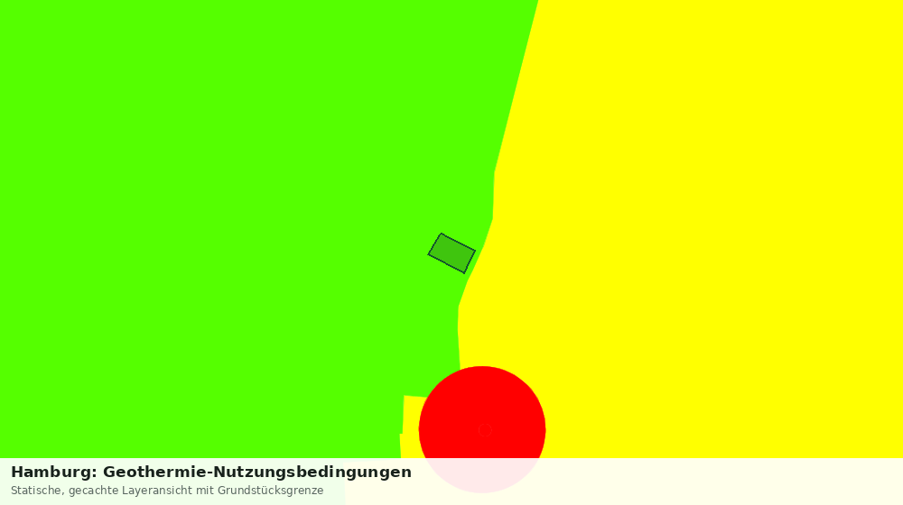 Statische Kartenansicht: Hamburg: Geothermie-Nutzungsbedingungen