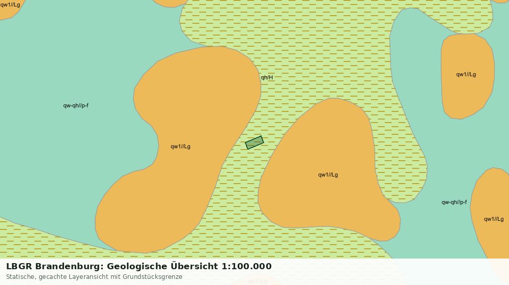 Statische Kartenansicht: LBGR Brandenburg: Geologische Übersicht 1:100.000