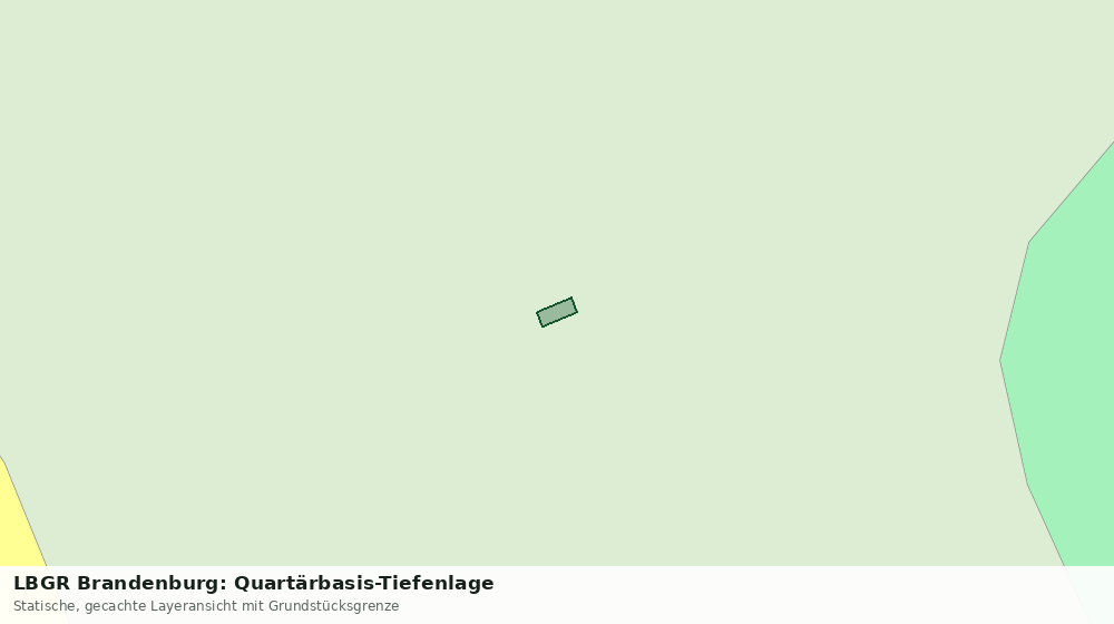 Statische Kartenansicht: LBGR Brandenburg: Quartärbasis-Tiefenlage