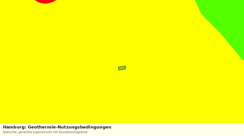 Statische Kartenansicht: Hamburg: Geothermie-Nutzungsbedingungen