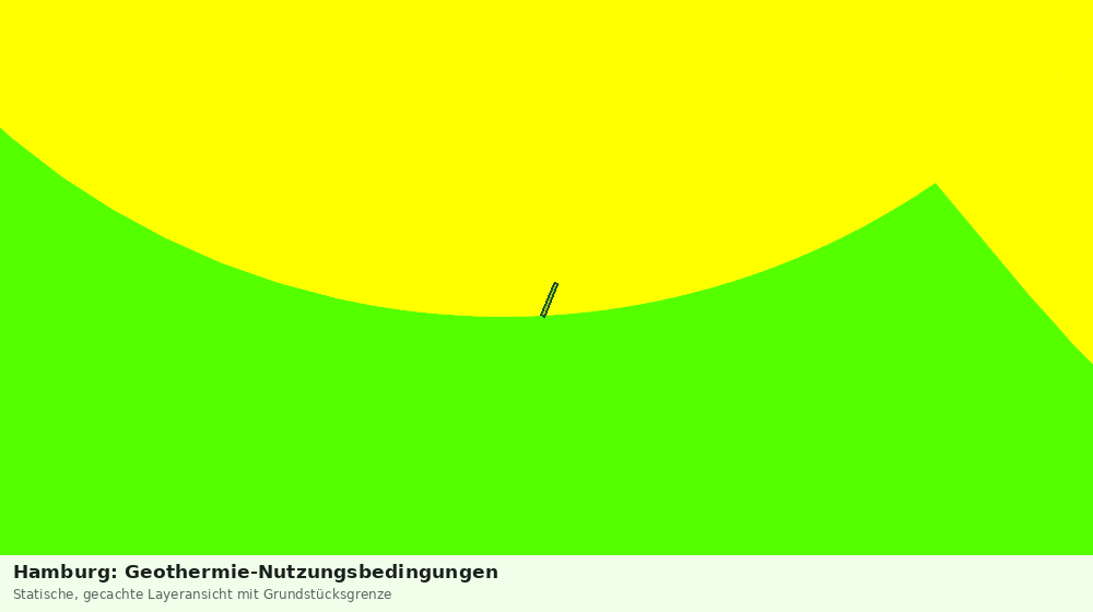 Statische Kartenansicht: Hamburg: Geothermie-Nutzungsbedingungen