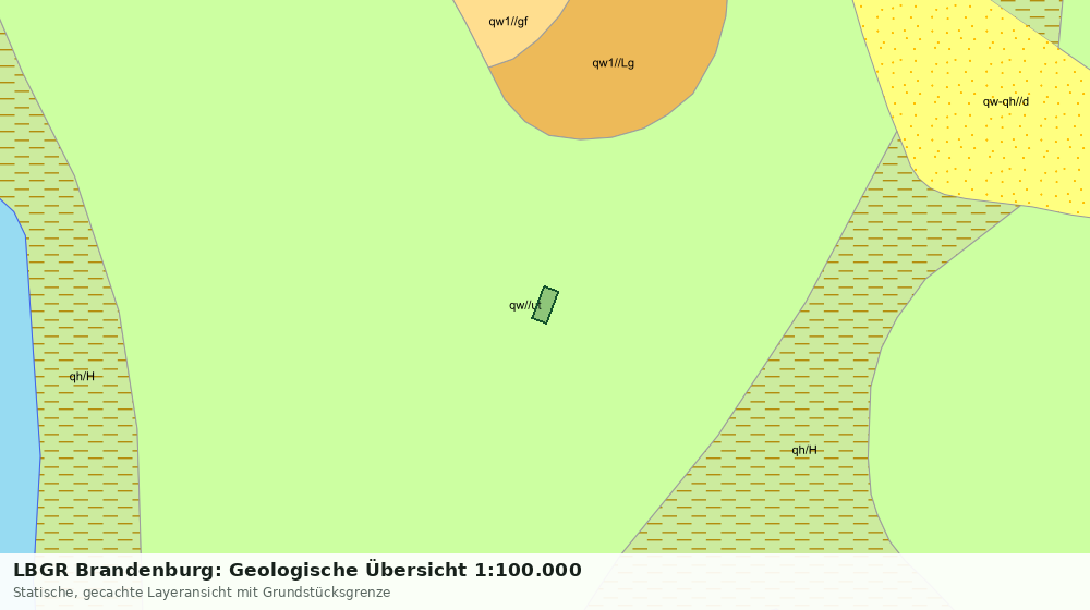 Statische Kartenansicht: LBGR Brandenburg: Geologische Übersicht 1:100.000