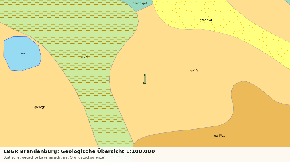 Statische Kartenansicht: LBGR Brandenburg: Geologische Übersicht 1:100.000