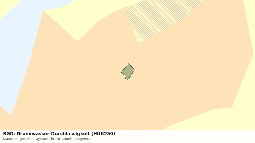 Statische Kartenansicht: BGR: Grundwasser-Durchlässigkeit (HÜK250)