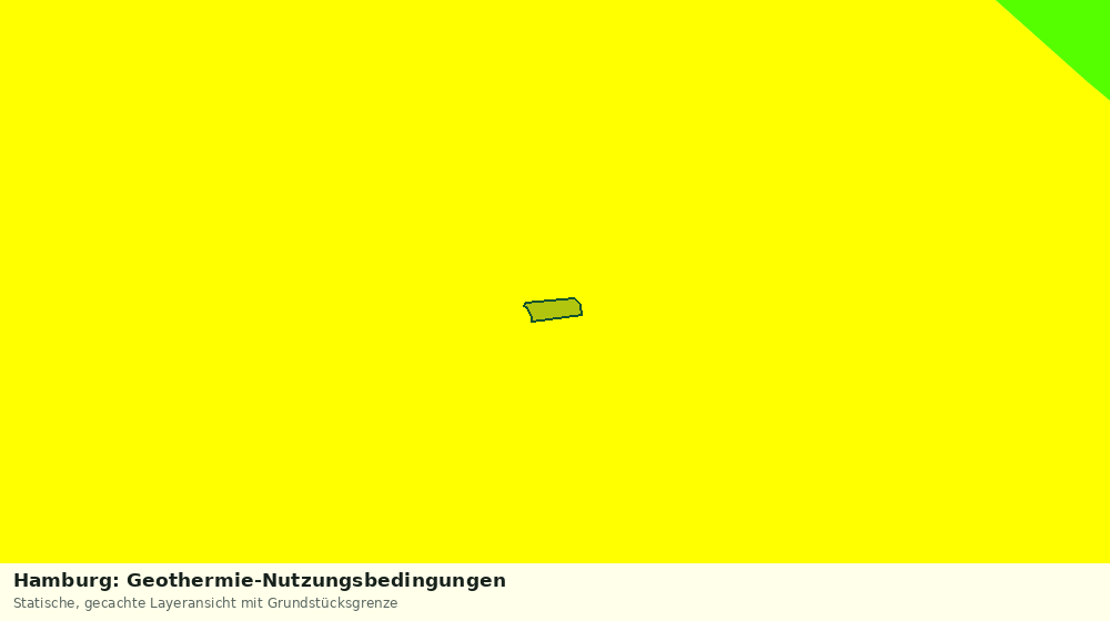 Statische Kartenansicht: Hamburg: Geothermie-Nutzungsbedingungen