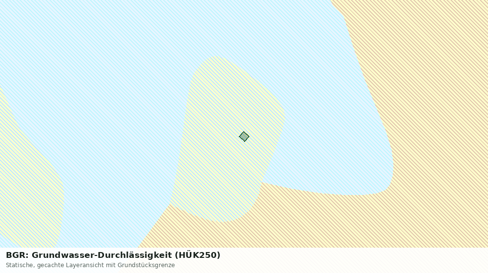 Statische Kartenansicht: BGR: Grundwasser-Durchlässigkeit (HÜK250)