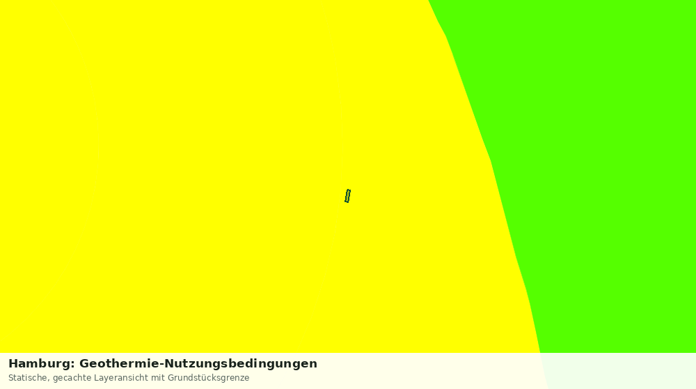 Statische Kartenansicht: Hamburg: Geothermie-Nutzungsbedingungen