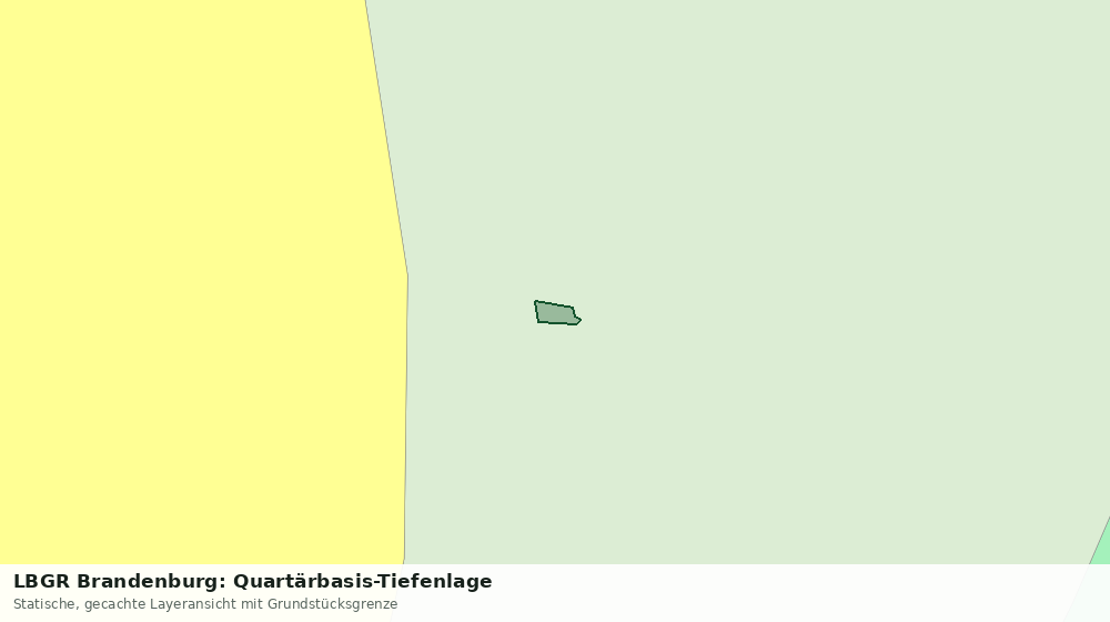 Statische Kartenansicht: LBGR Brandenburg: Quartärbasis-Tiefenlage