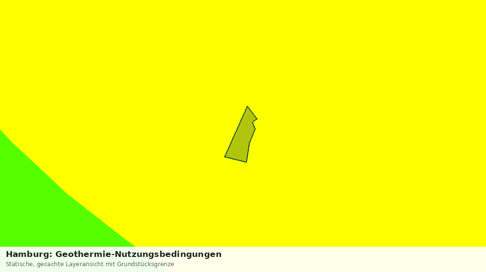 Statische Kartenansicht: Hamburg: Geothermie-Nutzungsbedingungen