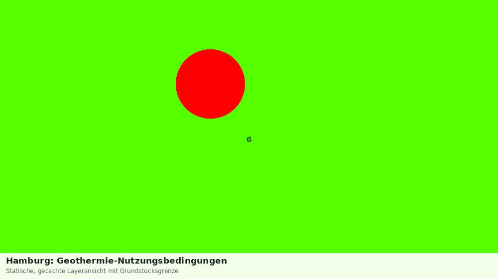 Statische Kartenansicht: Hamburg: Geothermie-Nutzungsbedingungen