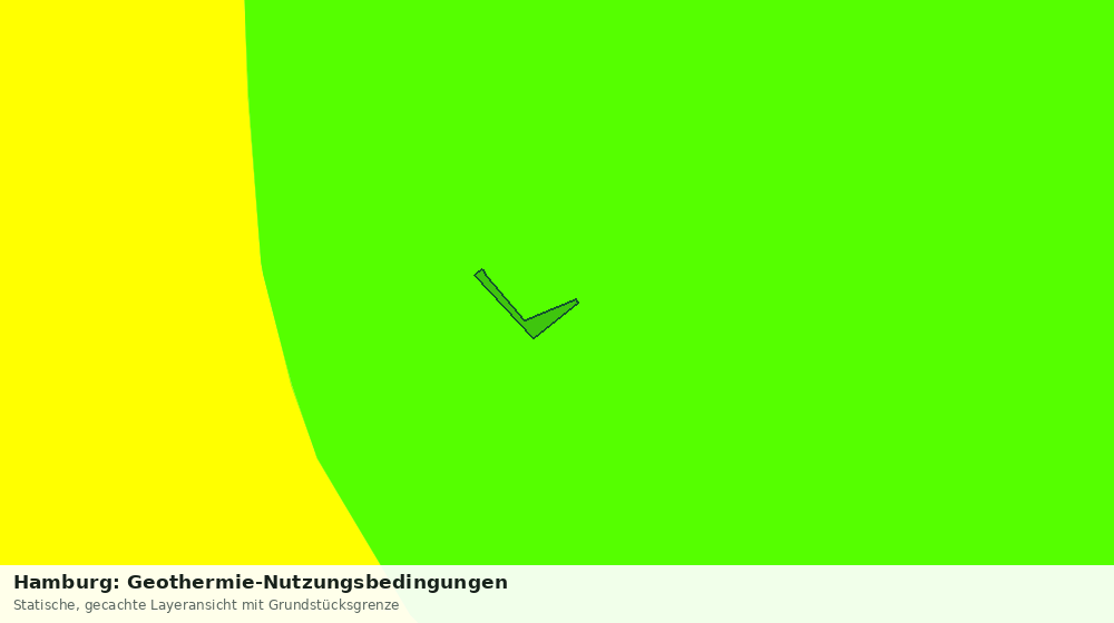 Statische Kartenansicht: Hamburg: Geothermie-Nutzungsbedingungen