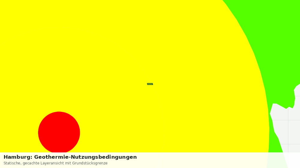 Statische Kartenansicht: Hamburg: Geothermie-Nutzungsbedingungen