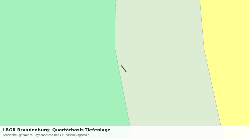 Statische Kartenansicht: LBGR Brandenburg: Quartärbasis-Tiefenlage