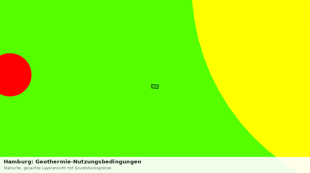 Statische Kartenansicht: Hamburg: Geothermie-Nutzungsbedingungen