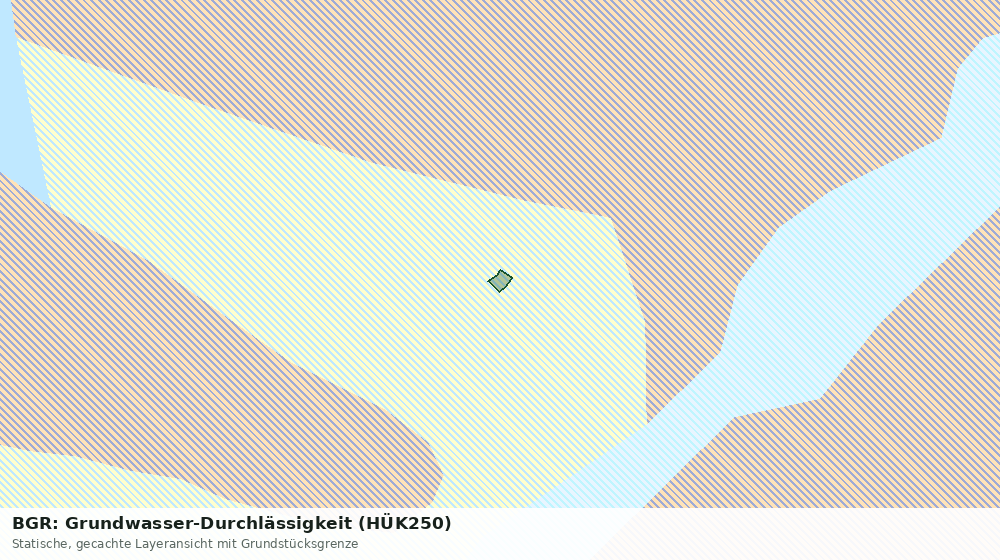 Statische Kartenansicht: BGR: Grundwasser-Durchlässigkeit (HÜK250)