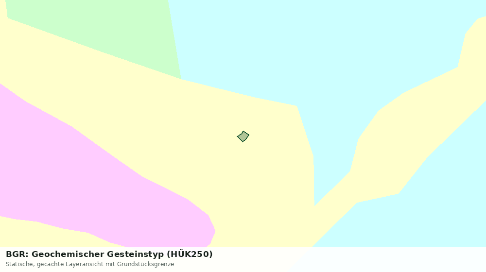 Statische Kartenansicht: BGR: Geochemischer Gesteinstyp (HÜK250)