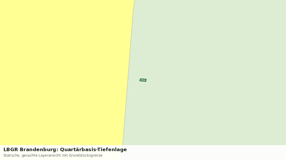 Statische Kartenansicht: LBGR Brandenburg: Quartärbasis-Tiefenlage