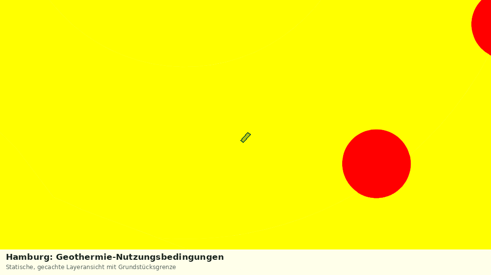 Statische Kartenansicht: Hamburg: Geothermie-Nutzungsbedingungen
