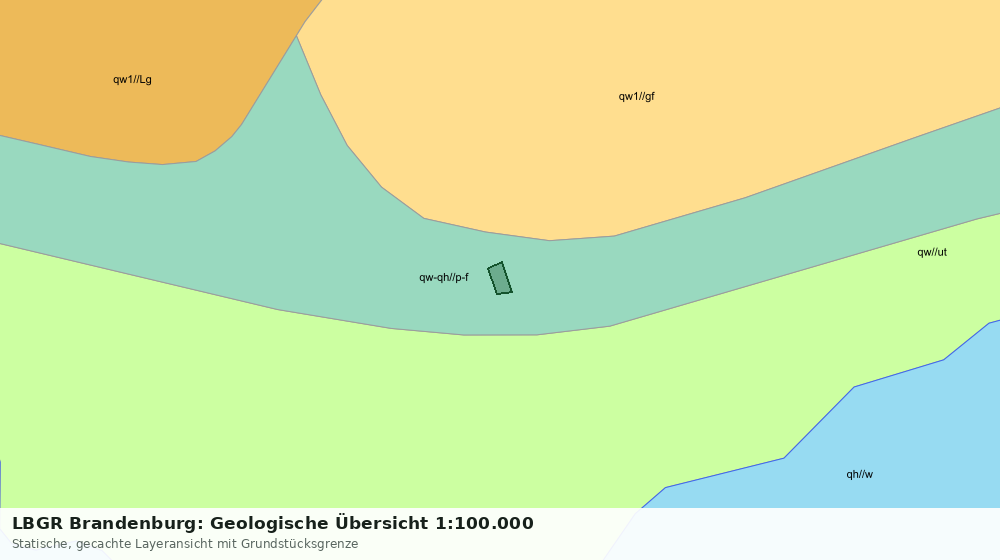 Statische Kartenansicht: LBGR Brandenburg: Geologische Übersicht 1:100.000