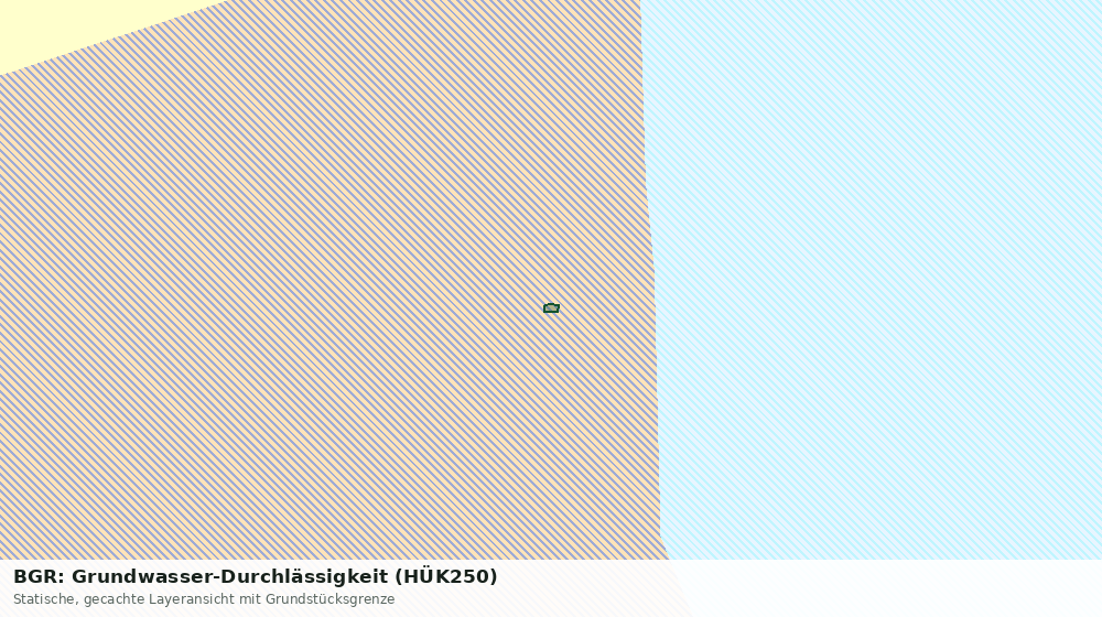Statische Kartenansicht: BGR: Grundwasser-Durchlässigkeit (HÜK250)