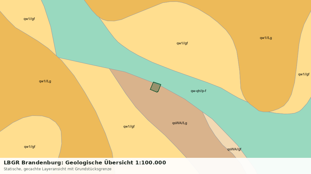 Statische Kartenansicht: LBGR Brandenburg: Geologische Übersicht 1:100.000