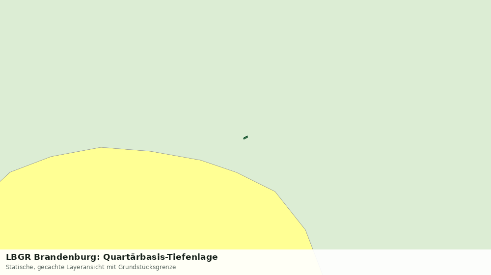 Statische Kartenansicht: LBGR Brandenburg: Quartärbasis-Tiefenlage