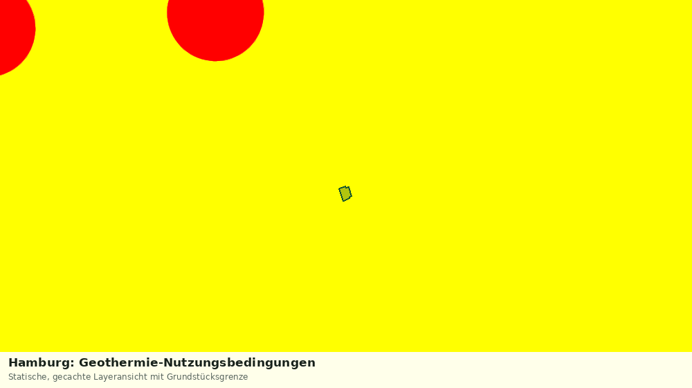 Statische Kartenansicht: Hamburg: Geothermie-Nutzungsbedingungen