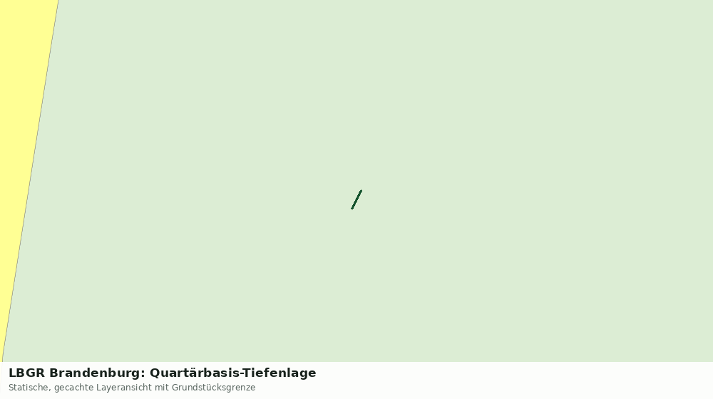 Statische Kartenansicht: LBGR Brandenburg: Quartärbasis-Tiefenlage