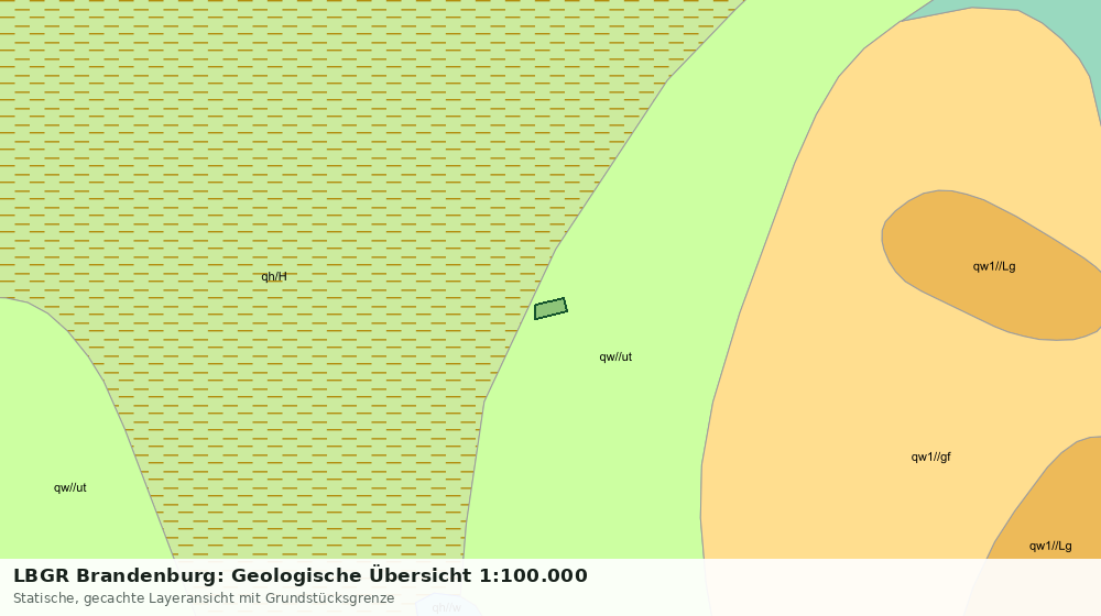 Statische Kartenansicht: LBGR Brandenburg: Geologische Übersicht 1:100.000