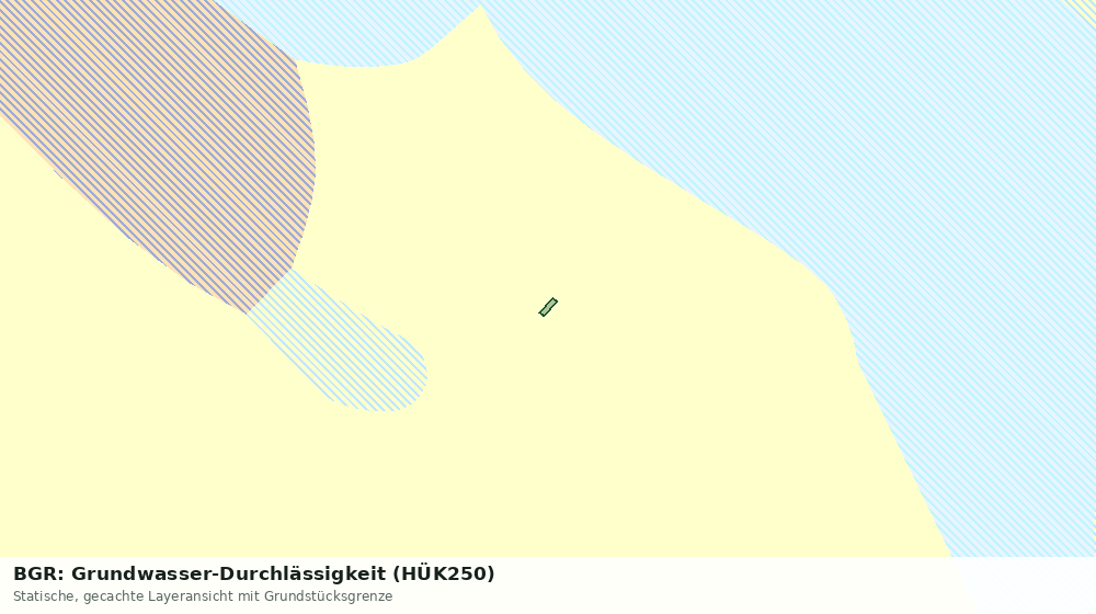 Statische Kartenansicht: BGR: Grundwasser-Durchlässigkeit (HÜK250)