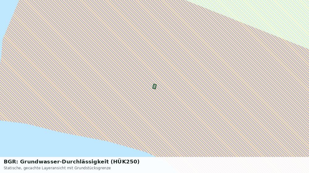 Statische Kartenansicht: BGR: Grundwasser-Durchlässigkeit (HÜK250)