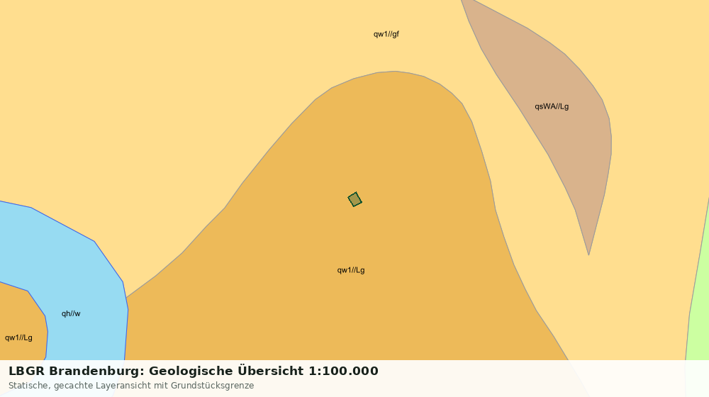 Statische Kartenansicht: LBGR Brandenburg: Geologische Übersicht 1:100.000