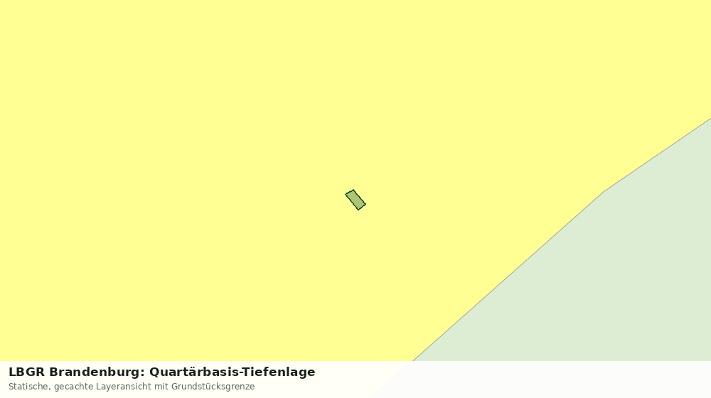 Statische Kartenansicht: LBGR Brandenburg: Quartärbasis-Tiefenlage
