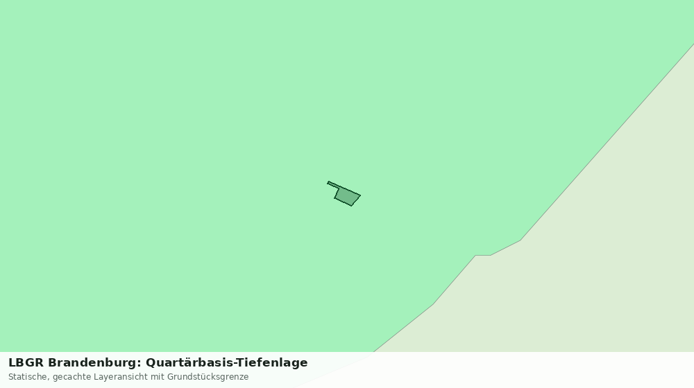 Statische Kartenansicht: LBGR Brandenburg: Quartärbasis-Tiefenlage
