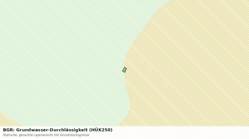 Statische Kartenansicht: BGR: Grundwasser-Durchlässigkeit (HÜK250)