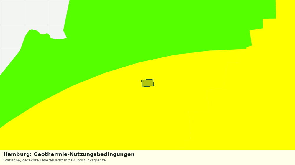 Statische Kartenansicht: Hamburg: Geothermie-Nutzungsbedingungen