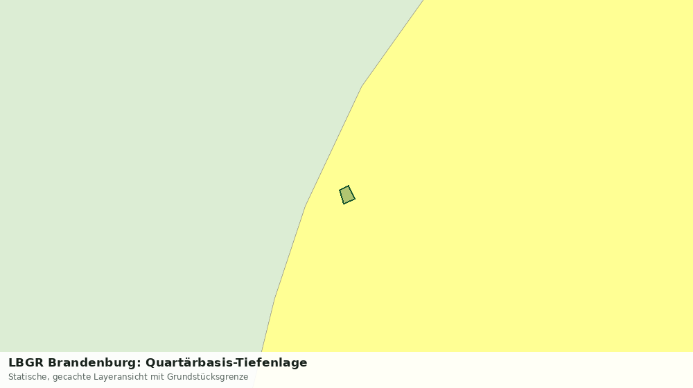 Statische Kartenansicht: LBGR Brandenburg: Quartärbasis-Tiefenlage
