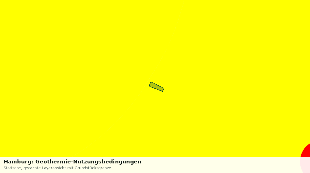 Statische Kartenansicht: Hamburg: Geothermie-Nutzungsbedingungen