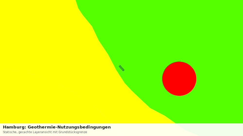 Statische Kartenansicht: Hamburg: Geothermie-Nutzungsbedingungen