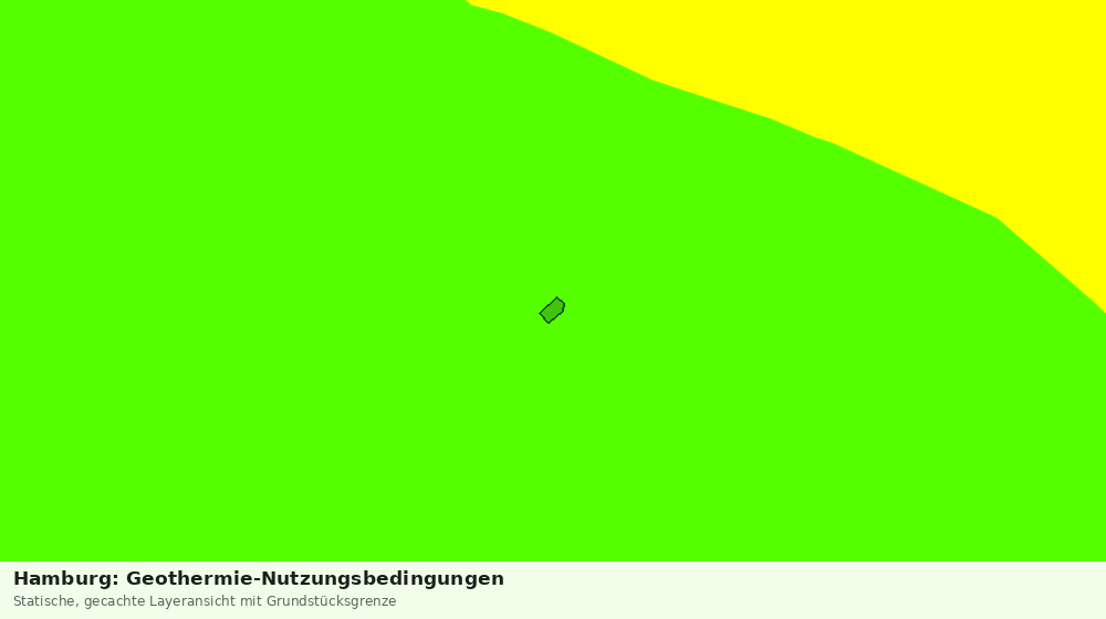 Statische Kartenansicht: Hamburg: Geothermie-Nutzungsbedingungen