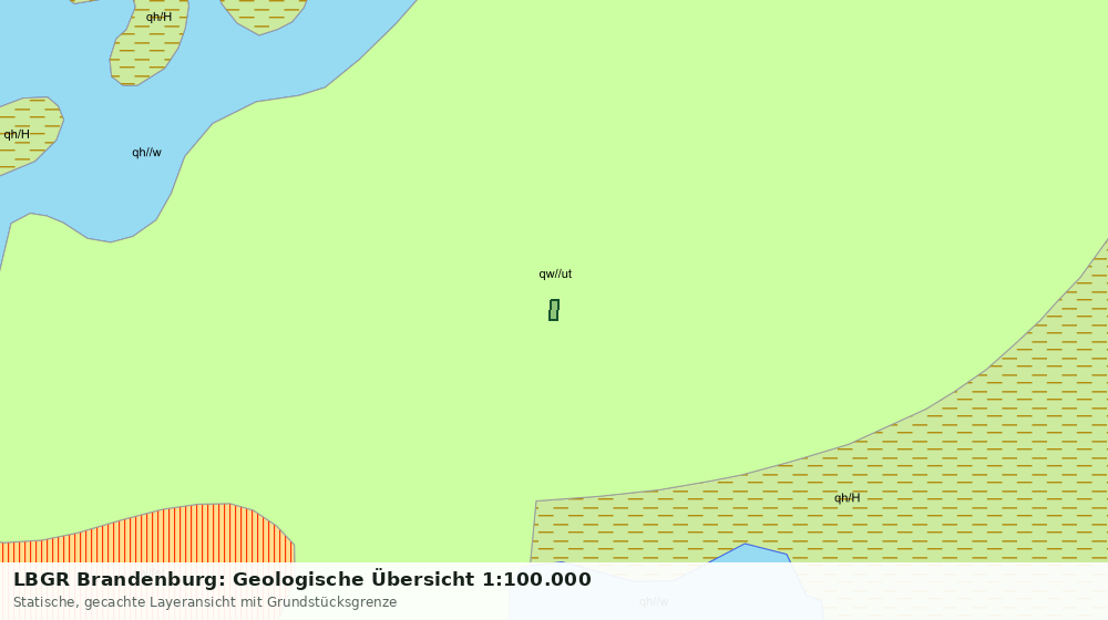 Statische Kartenansicht: LBGR Brandenburg: Geologische Übersicht 1:100.000