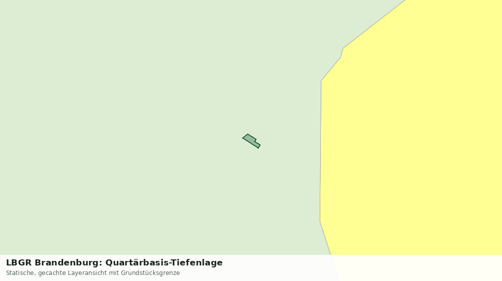 Statische Kartenansicht: LBGR Brandenburg: Quartärbasis-Tiefenlage