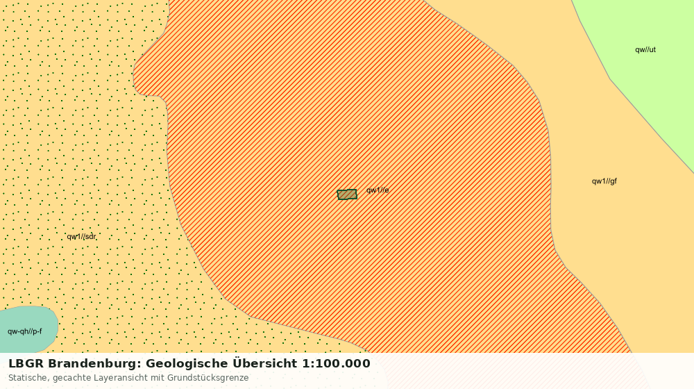 Statische Kartenansicht: LBGR Brandenburg: Geologische Übersicht 1:100.000